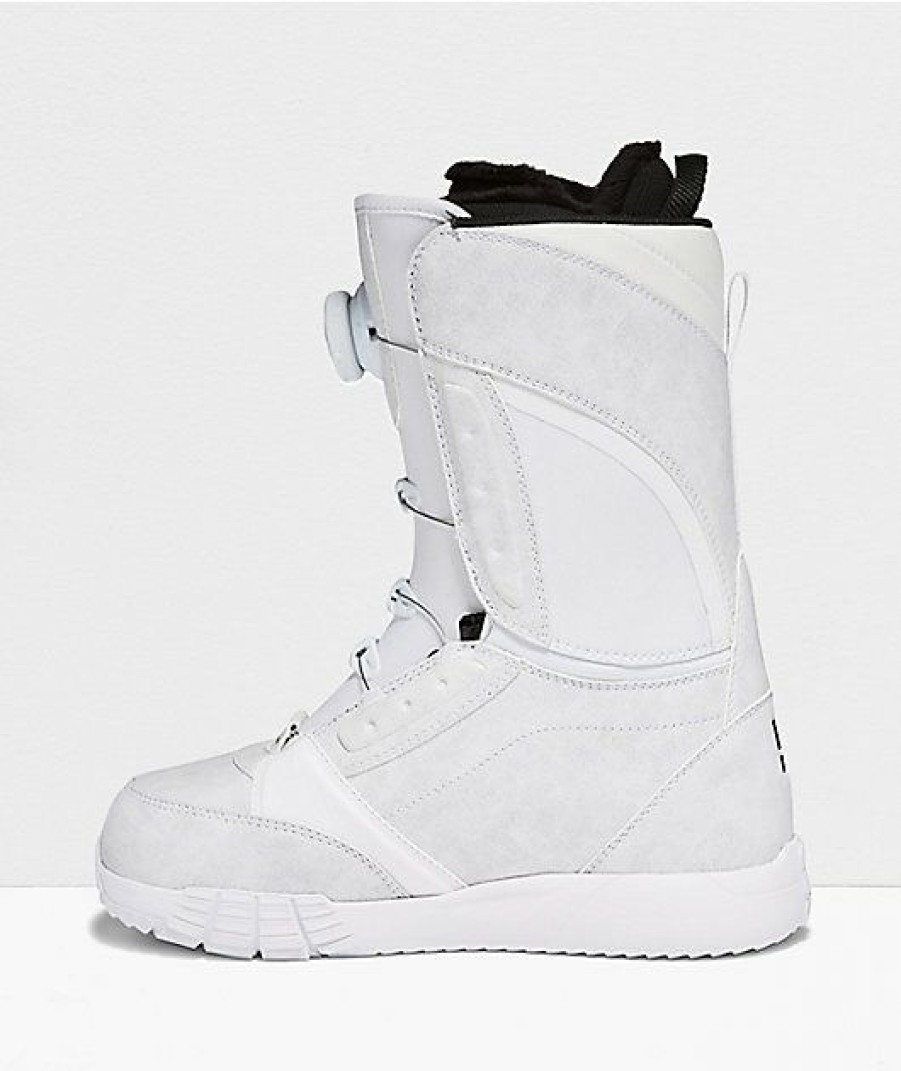 Snowboard * | Dc Lotus White Women'S Snowboard Boots 2022 Limit Offer