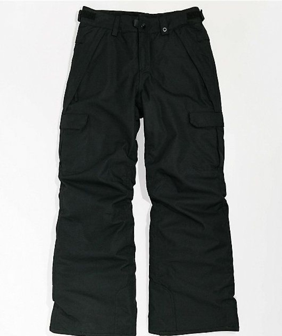 Clothing * | 686 Kids' Infinity Black 10K Cargo Snow Pants Promotions