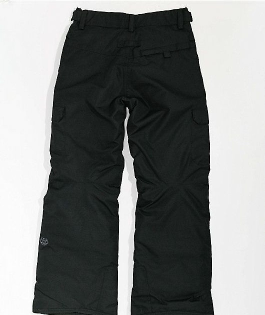 Clothing * | 686 Kids' Infinity Black 10K Cargo Snow Pants Promotions