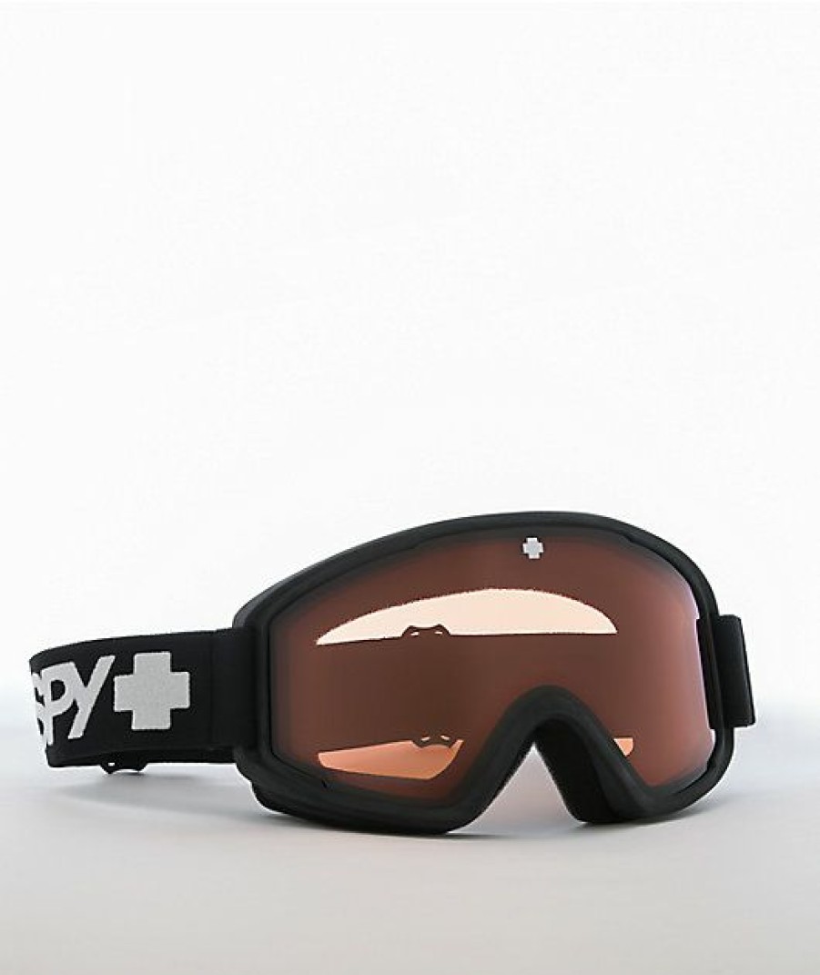 Snowboard * | Spy Crusher Black & Persimmon Snowboard Goggles Limit Offer