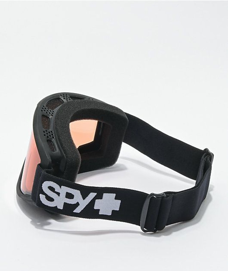 Snowboard * | Spy Crusher Black & Persimmon Snowboard Goggles Limit Offer