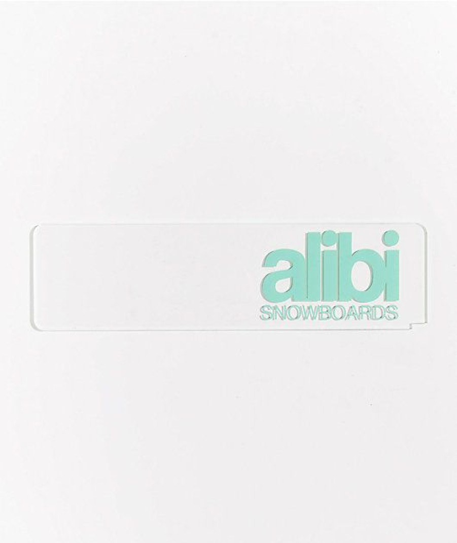 Snowboard * | Alibi Clear & Teal Wax Scraper Limit Offer