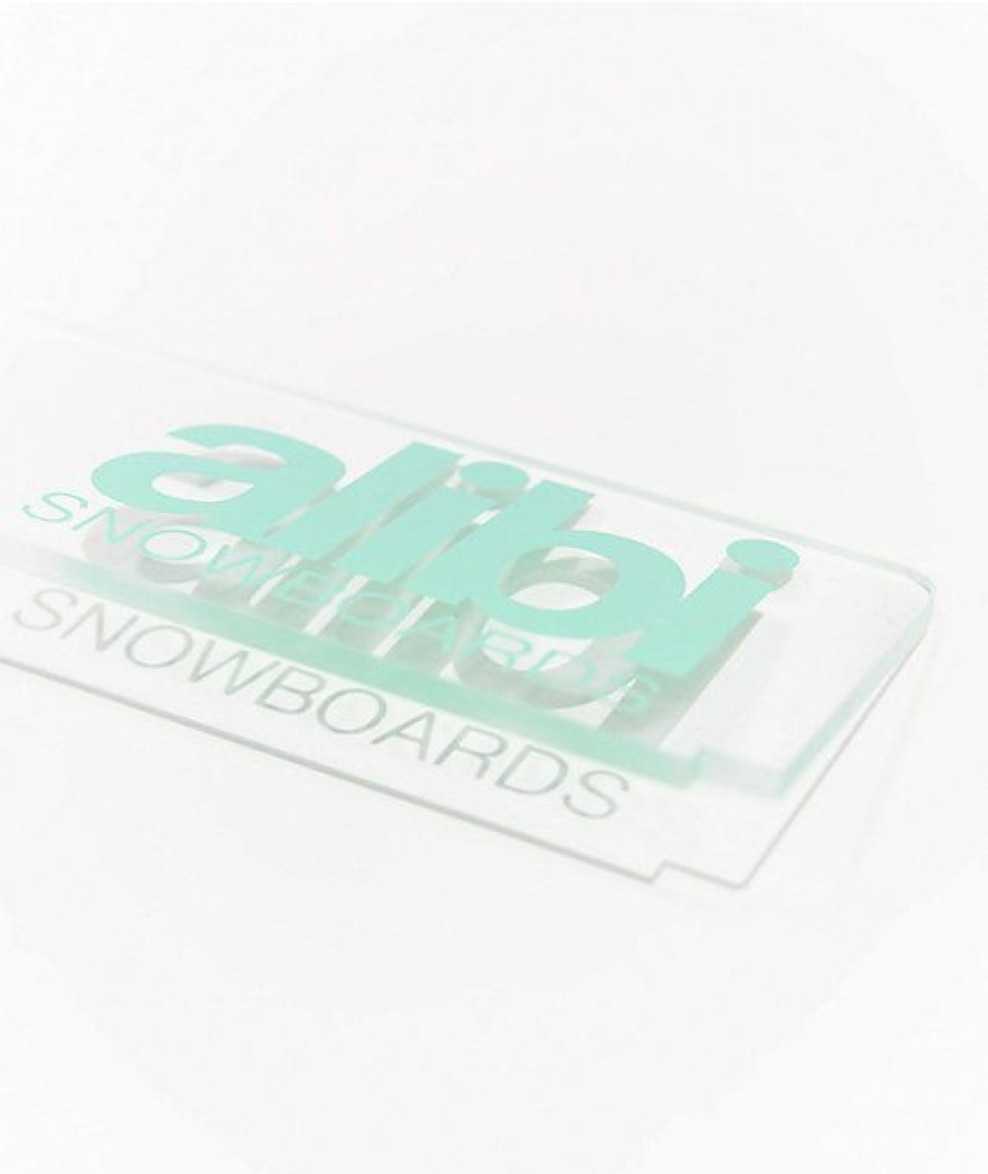 Snowboard * | Alibi Clear & Teal Wax Scraper Limit Offer