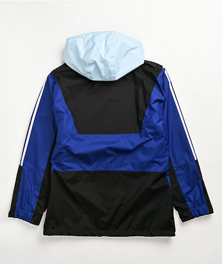 Clothing * | Adidas Anorak Black & Blue 10K Snowboard Jacket Promotions