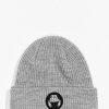 Beanies * | Crab Grab Circle Patch Heather Grey Beanie Promotions