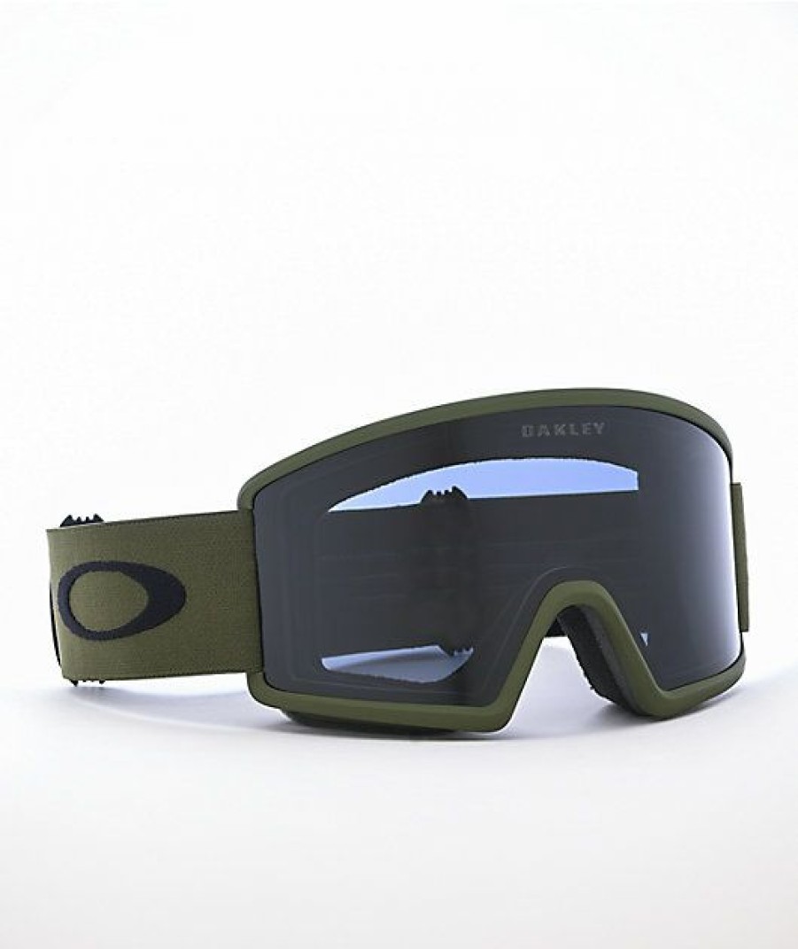 Snowboard * | Oakley Target Line Dark Brush Grey Snowboard Goggles Limit Offer