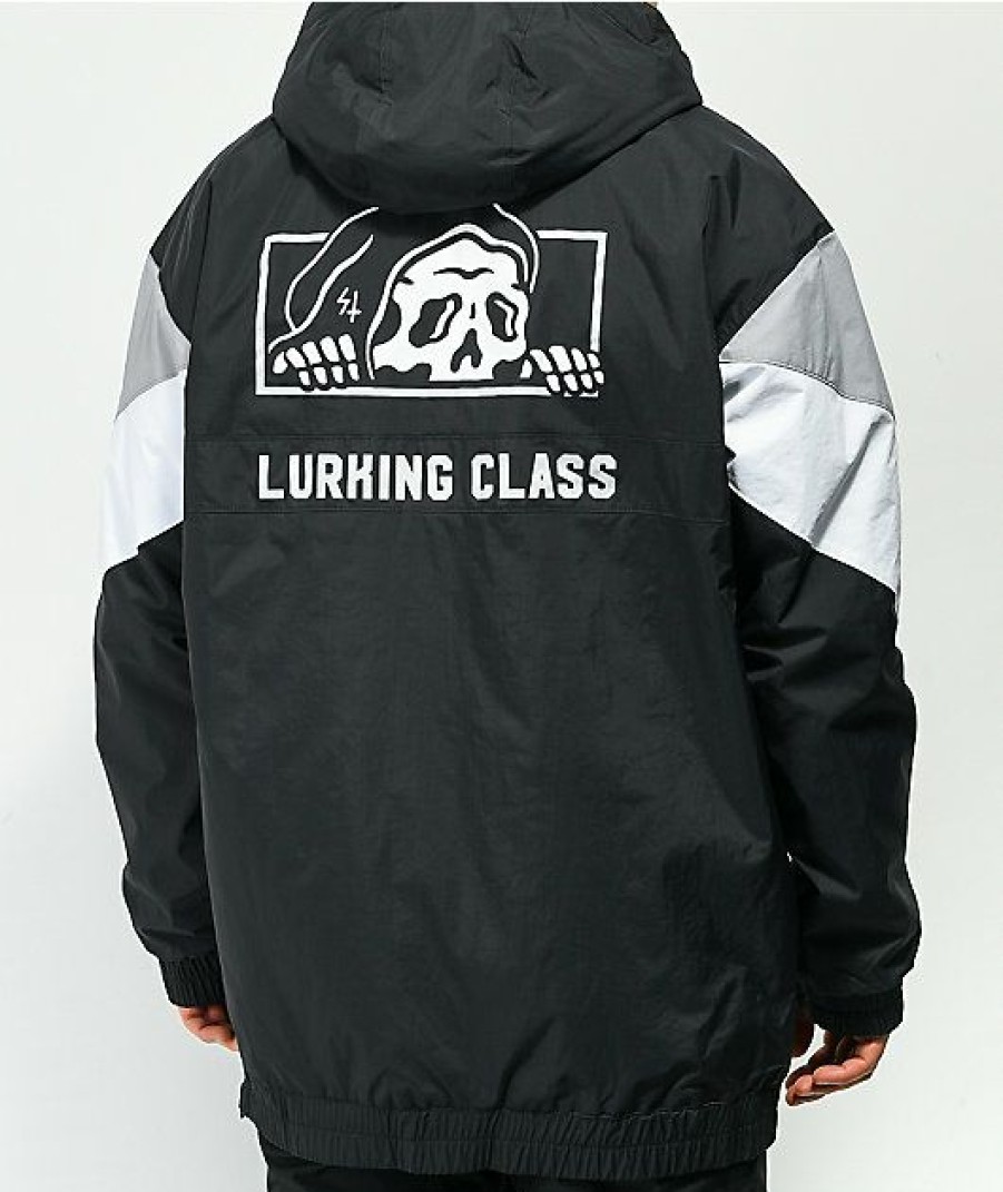 Clothing * | Lurking Class By Sketchy Tank Black, White, & Grey 10K Anorak Snowboard Jacket Promotions