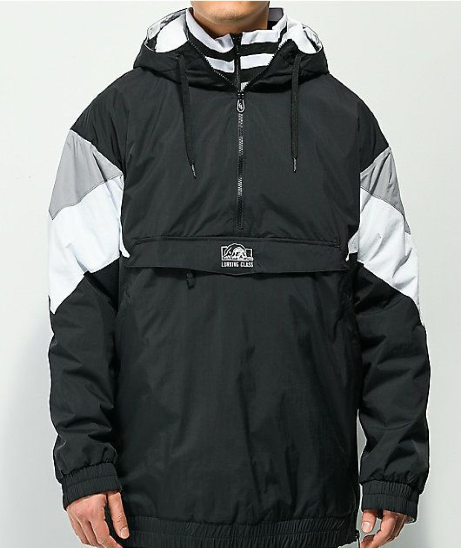 Clothing * | Lurking Class By Sketchy Tank Black, White, & Grey 10K Anorak Snowboard Jacket Promotions