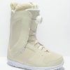 Snowboard * | Ride Sage Teddy White & Black Women'S Snowboard Boots 2022 Limit Offer