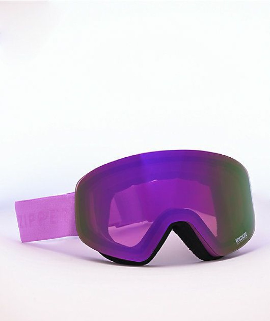 Snowboard * | Vonzipper Encore Sin Lupine Satin Cosmic Chrome Snowboard Goggles Limit Offer