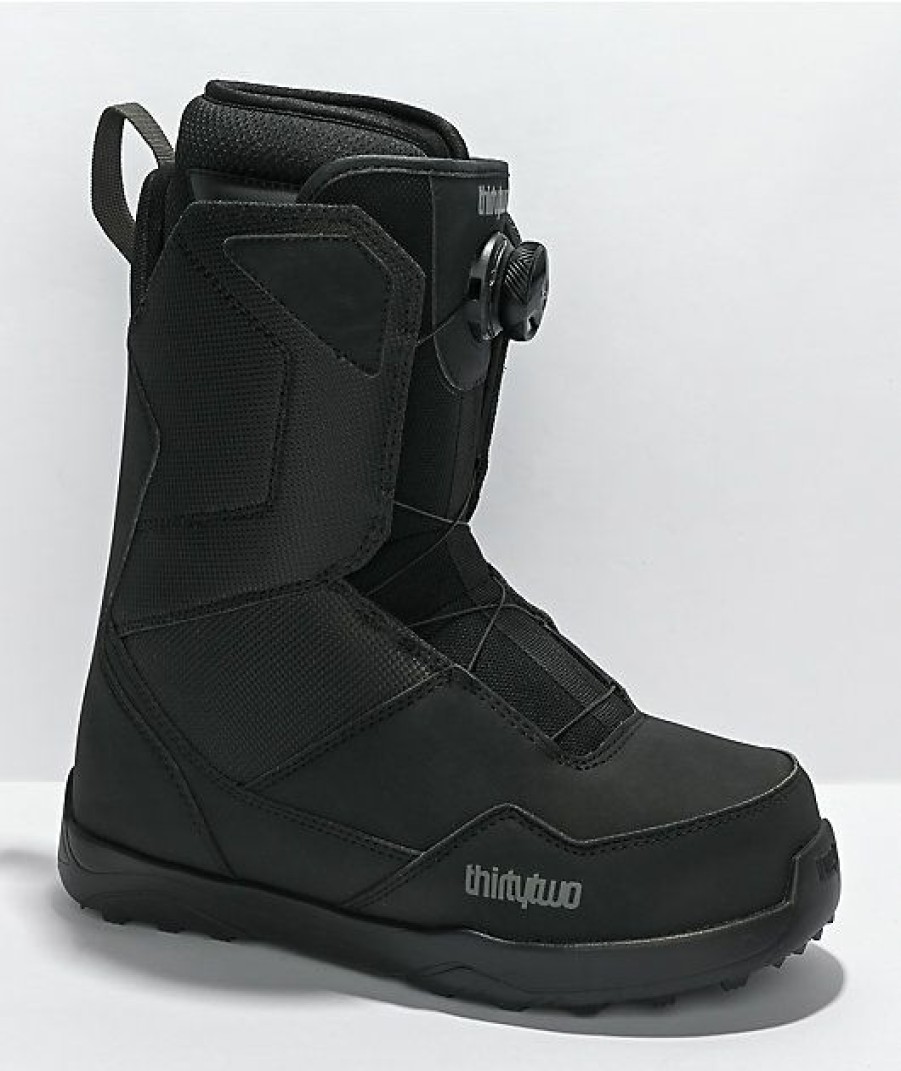 Snowboard * | Thirtytwo Men'S Shifty Boa Black Snowboard Boots 2022 Limit Offer