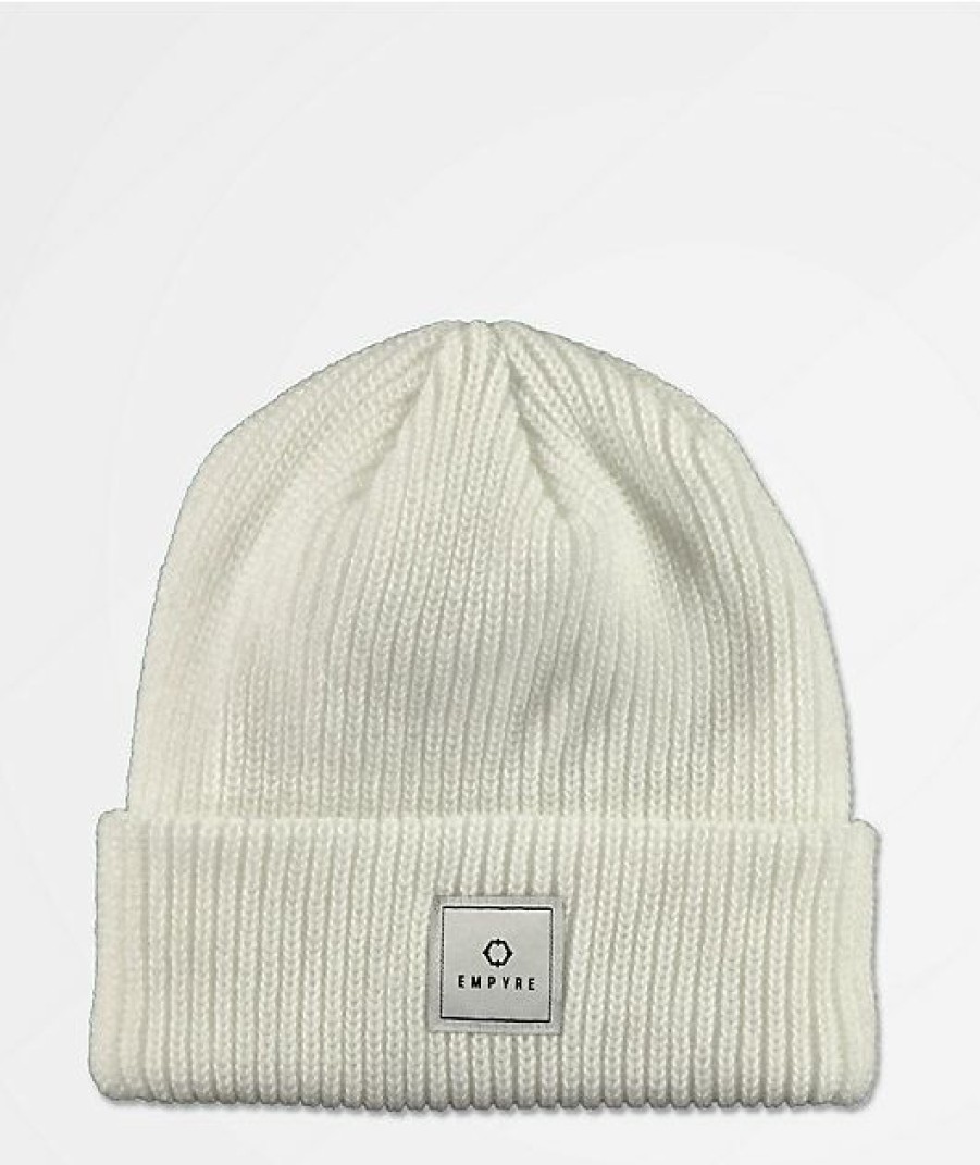 Beanies * | Empyre Clobber White Beanie Promotions