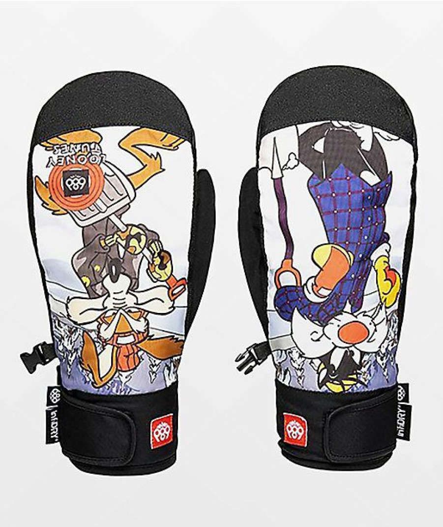 Snowboard * | 686 X Looney Tunes 10K Snowboard Mittens Limit Offer