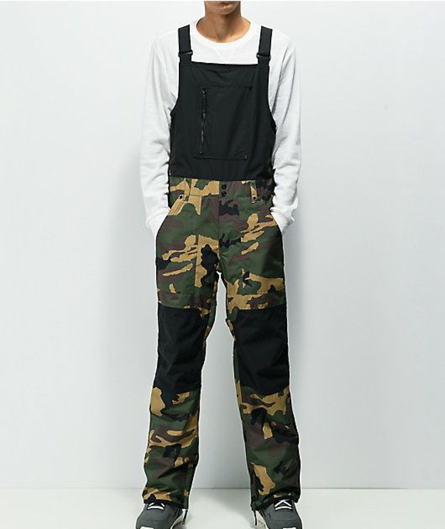 Snowboard * | Aperture Parktoe Camouflage 10K Bib Snow Pants Limit Offer