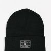 Beanies * | Dc Label Black Beanie Promotions