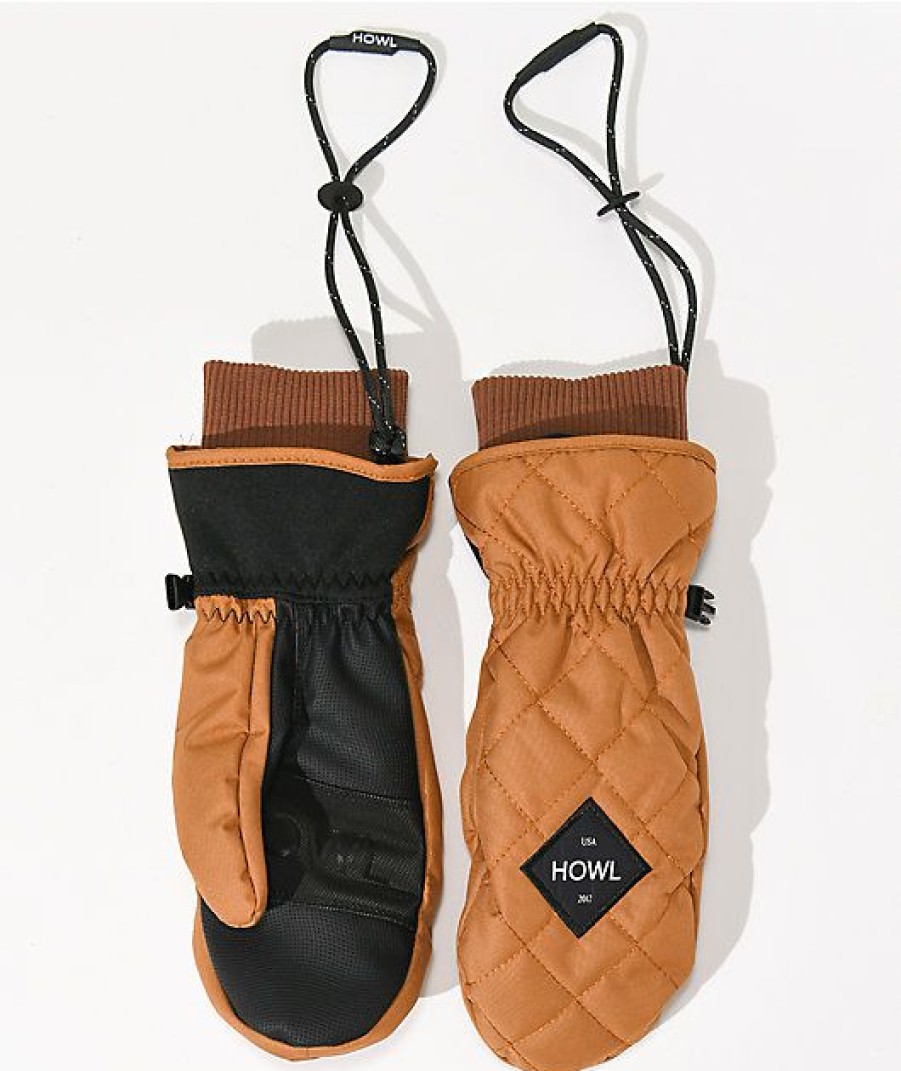 Snowboard * | Howl Jed Gold Snowboard Mittens Limit Offer