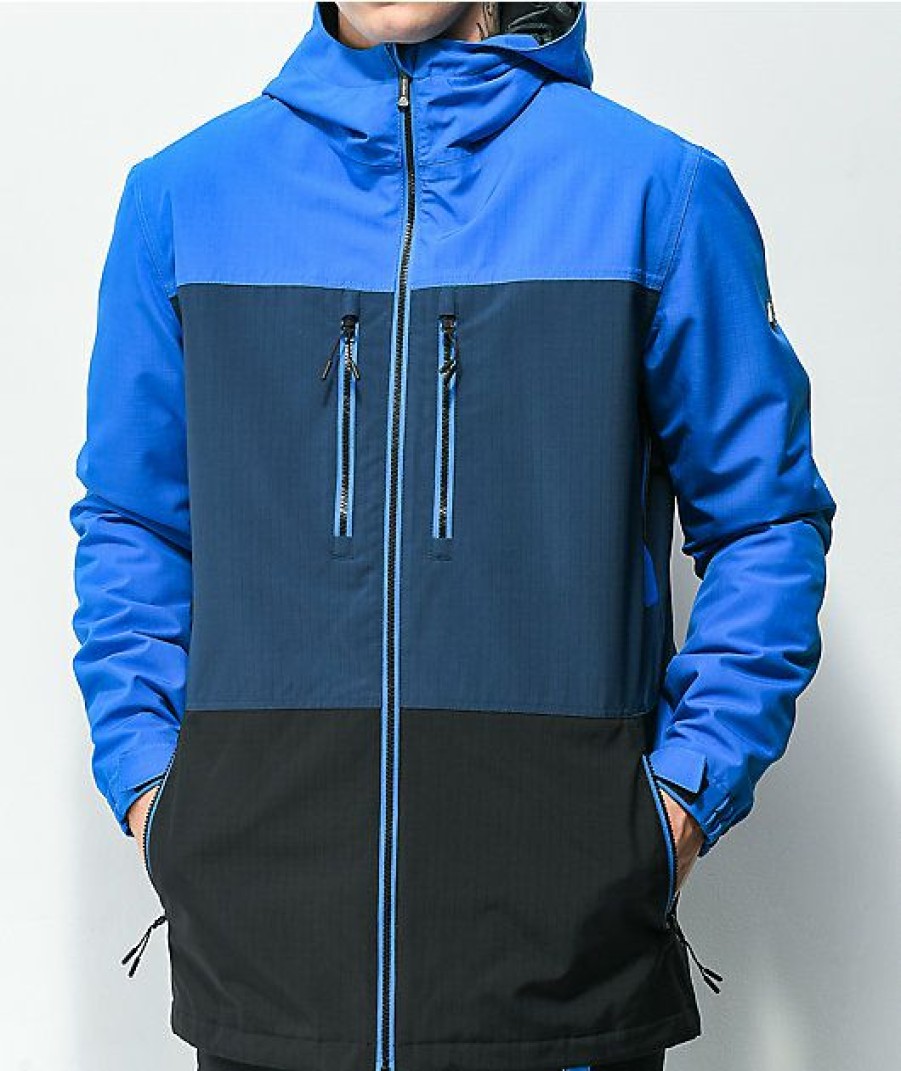 Clothing * | Aperture Penny Black & Blue 10K Snowboard Jacket Promotions