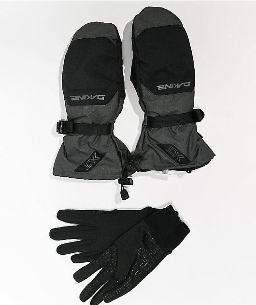 Snowboard * | Dakine Scout Carbon Snowboard Mittens Limit Offer