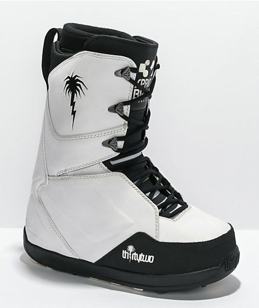 Snowboard * | Thirtytwo X Spring Break Lashed Black & White Snowboard Boots 2022 Limit Offer