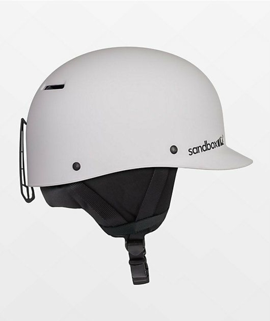 Snowboard * | Sandbox Classic 2.0 Matte White Snowboard Helmet 2022 Limit Offer