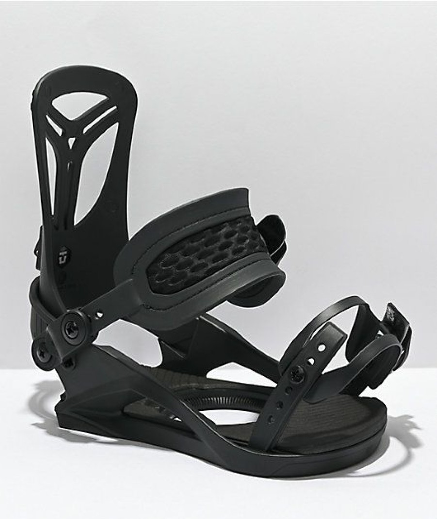 Snowboard * | Union Women'S Rosa Black Snowboard Bindings 2022 Limit Offer