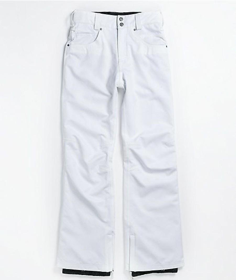 Snowboard * | Aperture Crystaline White 10K Women'S Snowboard Pants Limit Offer